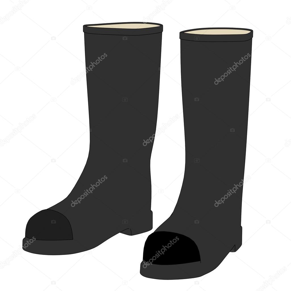 Cartoon image of gum boots
