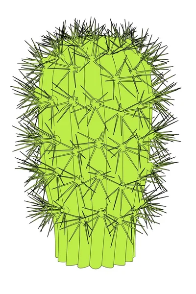 Мультяшне зображення квітки кактуса — стокове фото