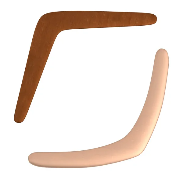 Realistic 3d render of boomerangs — Stock Photo, Image