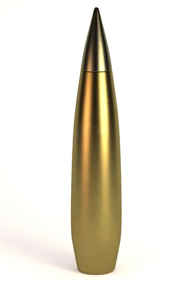 Realistic 3d render of bullet — Stock Photo, Image