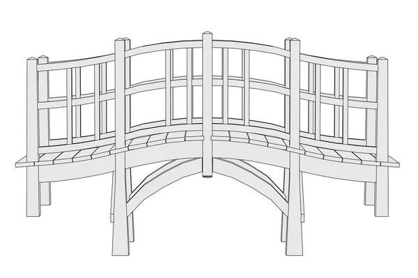 Мультяшне зображення мосту (елемент архітектури ) — стокове фото