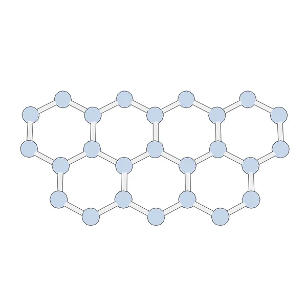Cartoon image of molecule structure — Stock Photo, Image