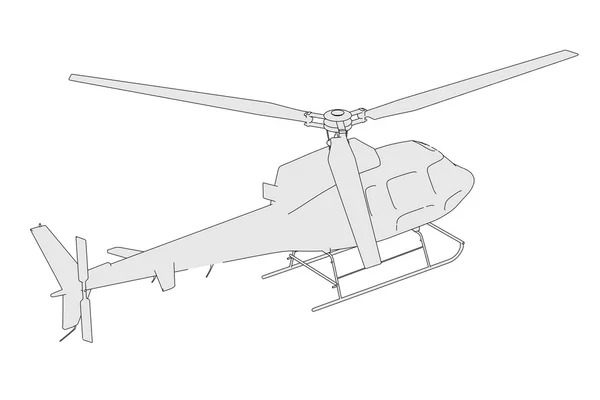 Cartoon-Bild des generischen Helikopters — Stockfoto