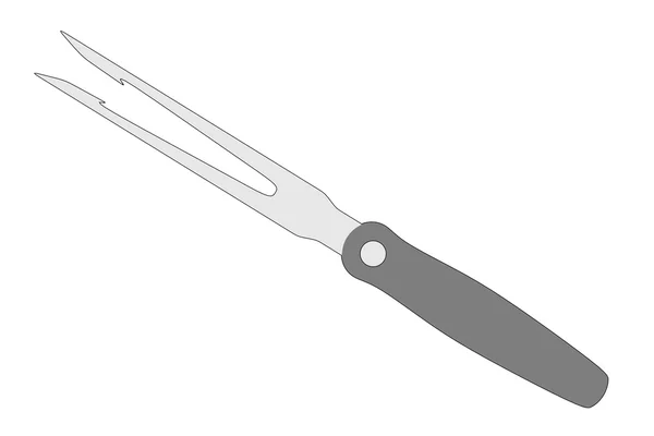 Cartoon image of kitchen knife — Stock Photo, Image