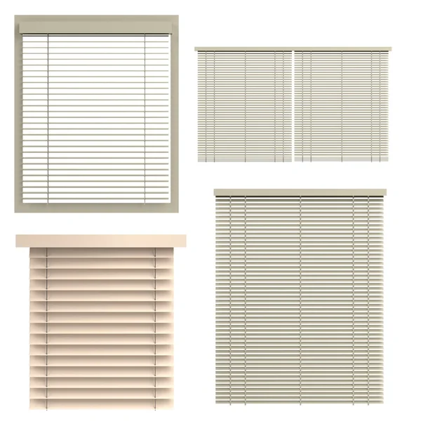 Realistische 3d render van blinds — Stockfoto