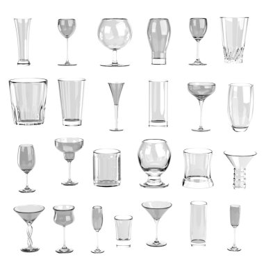 gerçekçi 3d render gözlük koymak