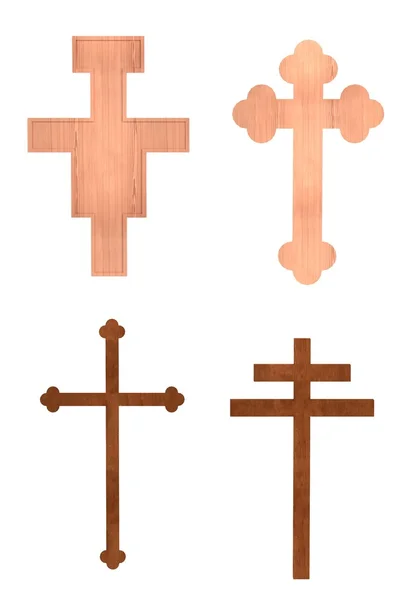 Realistic 3d render of crucifixes — Stock Photo, Image