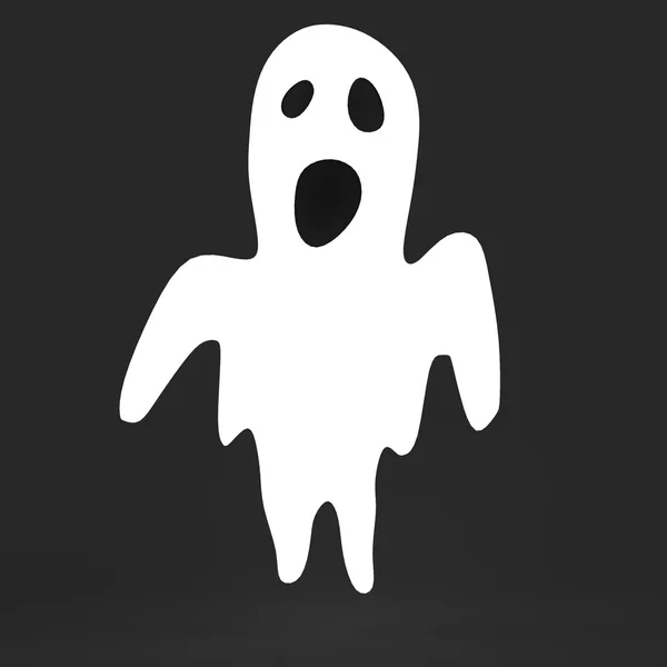 Realistic 3d render of ghost — Stock Photo, Image