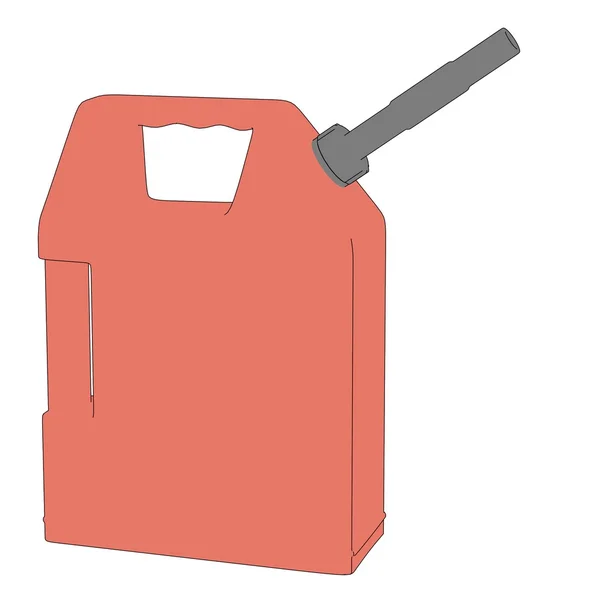 Cartoon image of gas can — Stock Photo, Image