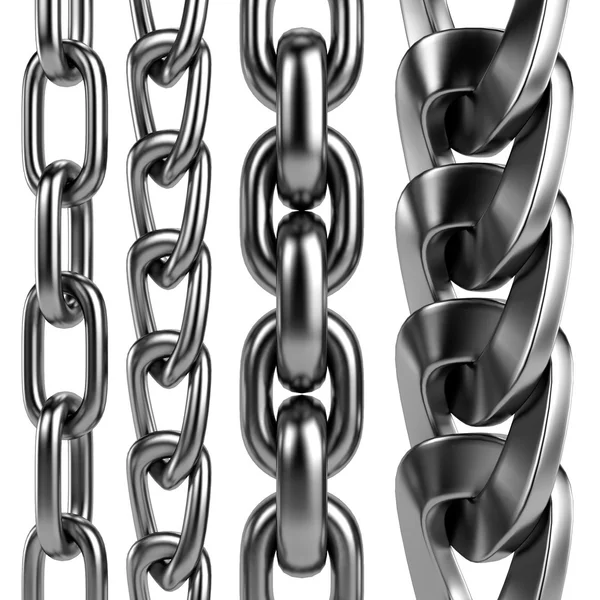 Realista 3d renderizado de cadenas — Foto de Stock