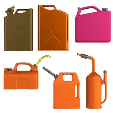 gaz teneke gerçekçi 3d render