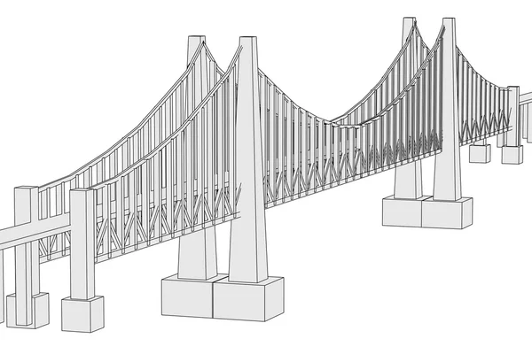 Desenhos animados imagem da ponte (elemento de arquitetura ) — Fotografia de Stock