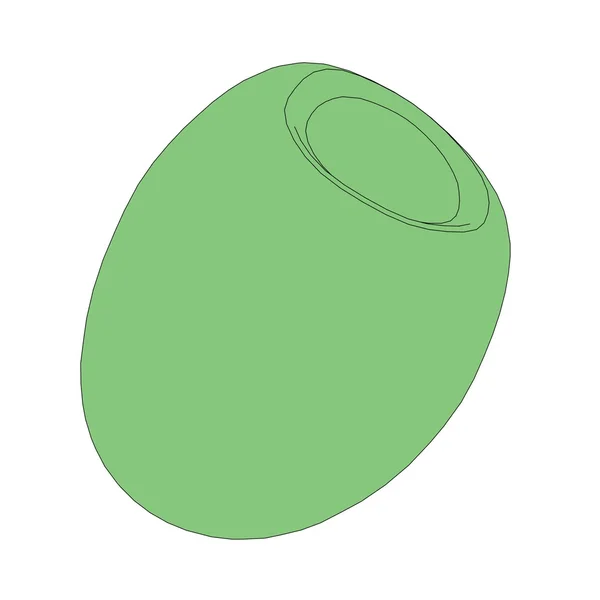 Kreslený obrázek oliv potravin — Stock fotografie