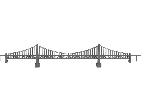 Realistic 3d render of bridge — Stock Photo, Image