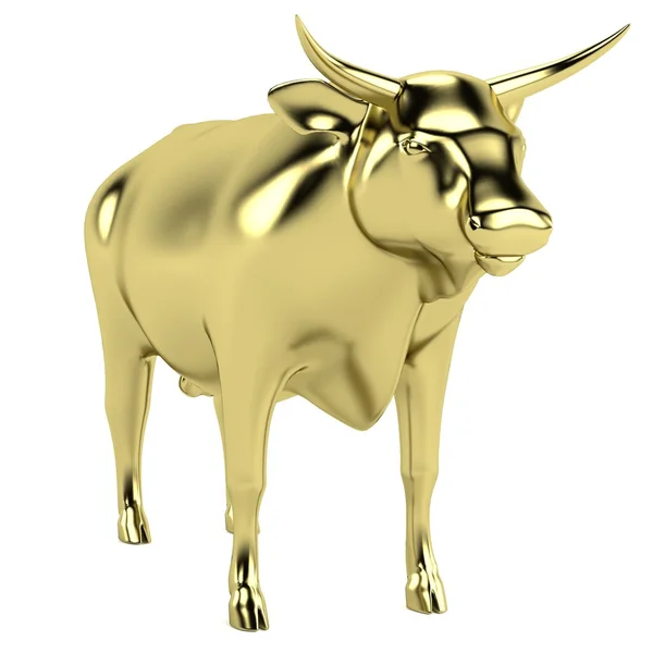 Реалістичний 3d візуалізація статуї бика — стокове фото