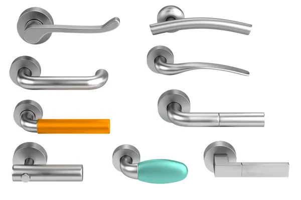 Realistic 3d render of handles — Stock Photo, Image