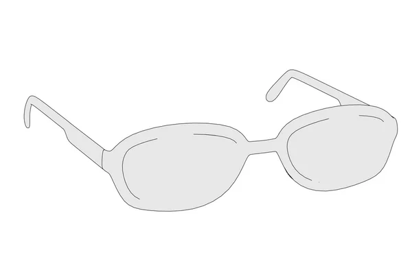 Εικόνα γελοιογραφία του γυαλιά — Φωτογραφία Αρχείου