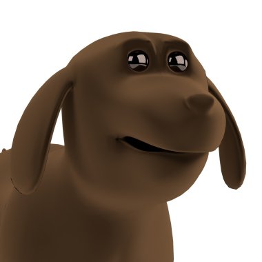 köpek gerçekçi 3d render