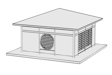 Japonya evi çizgi film resim