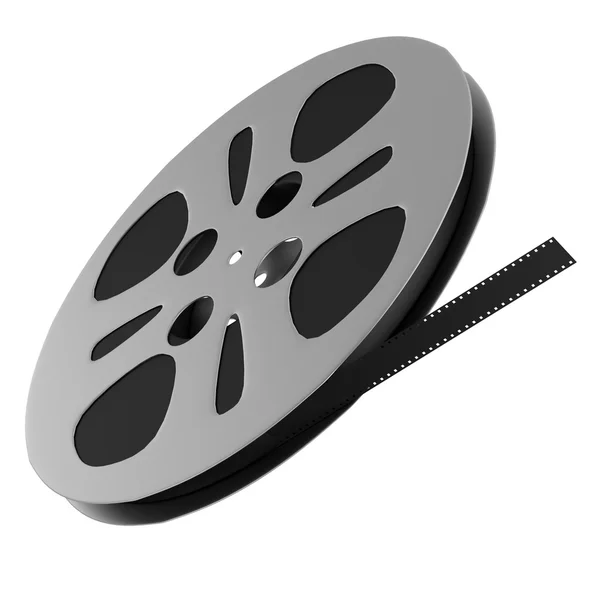 Realistic 3d render of film reel — Stock Photo, Image