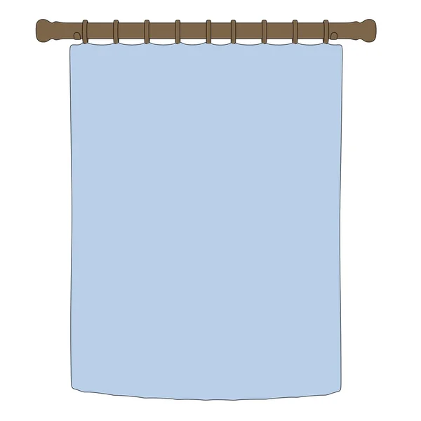 Cartoon image of window curtain — Stock Photo, Image