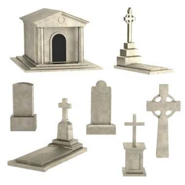 mezar gerçekçi 3d render