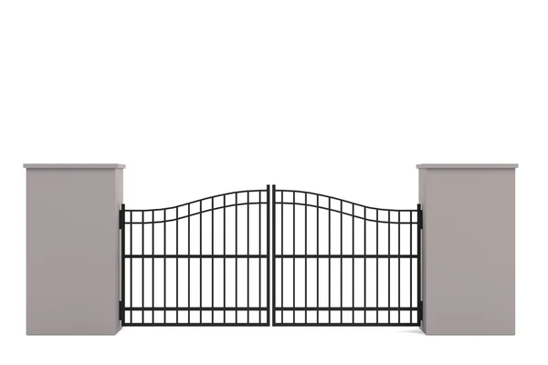 Realistic 3d render of fence — Stock Photo, Image