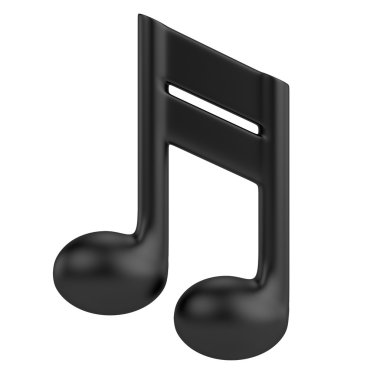 3D render müzik işareti