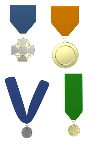 Realistyczne renderowanie 3d medali — Zdjęcie stockowe