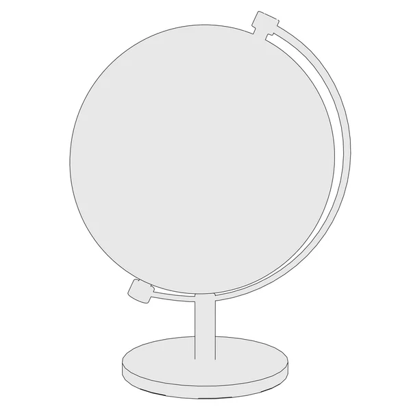 Карикатурное изображение модели глобуса — стоковое фото