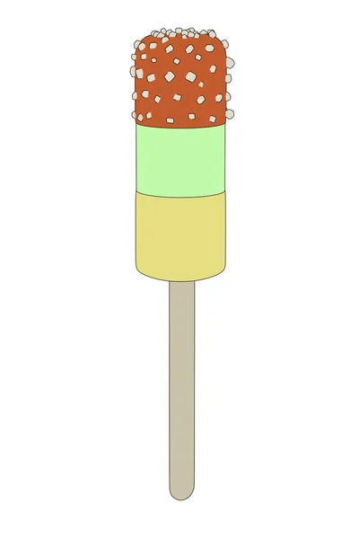 Cartoon image of ice cream — Stock Photo, Image