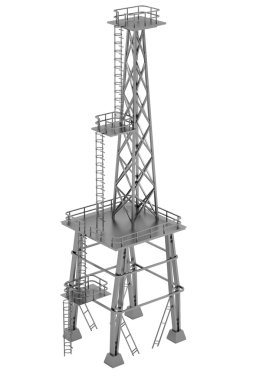 Endüstriyel Bina gerçekçi 3d render