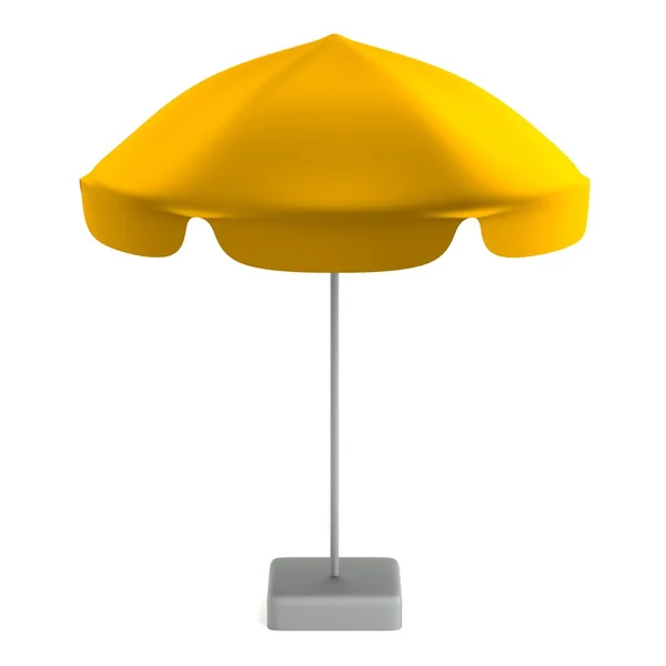 Realistic 3d render of sun umbrella — Stock Photo, Image