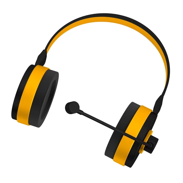Realistic 3d render of headphones — Stock Photo, Image