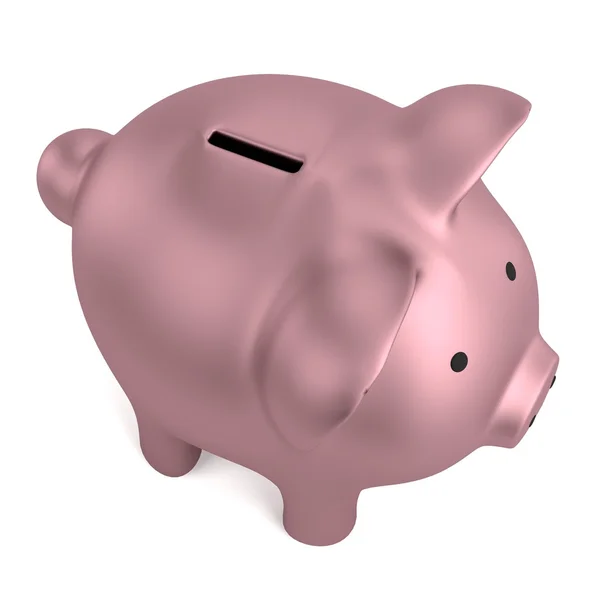 Piggy Bank 'ın gerçekçi 3D canlandırması — Stok fotoğraf