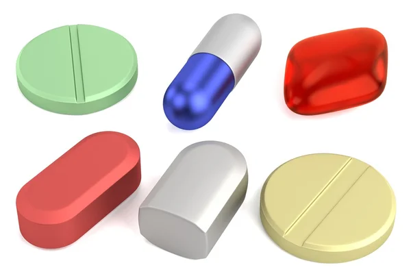 Realistic 3d render of pills — Stock Photo, Image