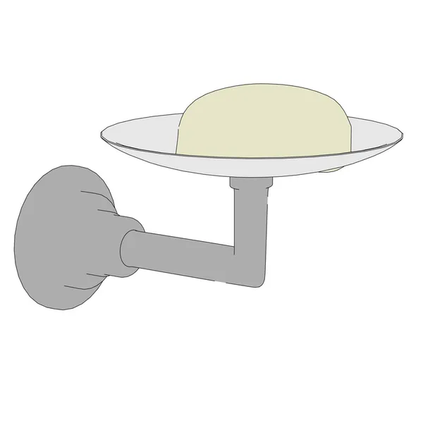 Cartoon image of soap holder — Stock Photo, Image