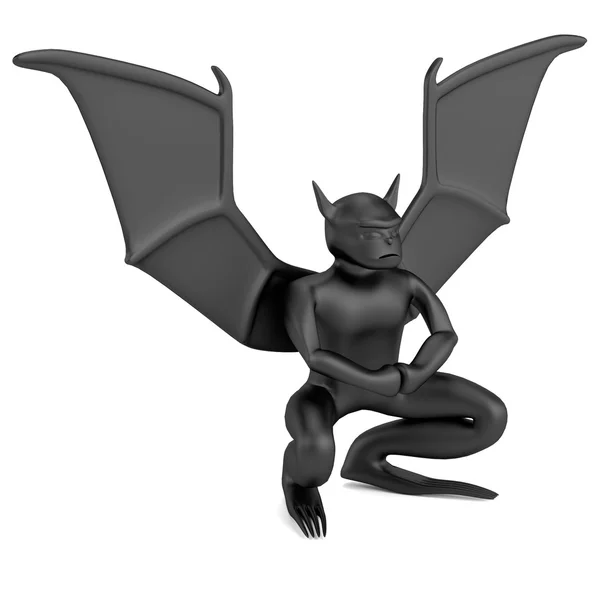 Realistische 3d render van gargoyle — Stockfoto