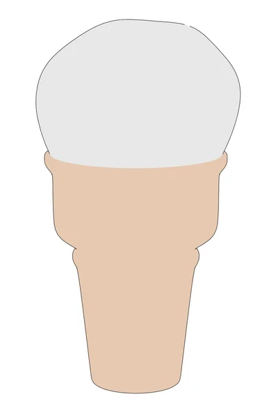 Cartoon image of ice cream — Stock Photo, Image