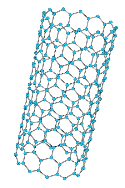 Tecknad bild av nano tube — Stockfoto