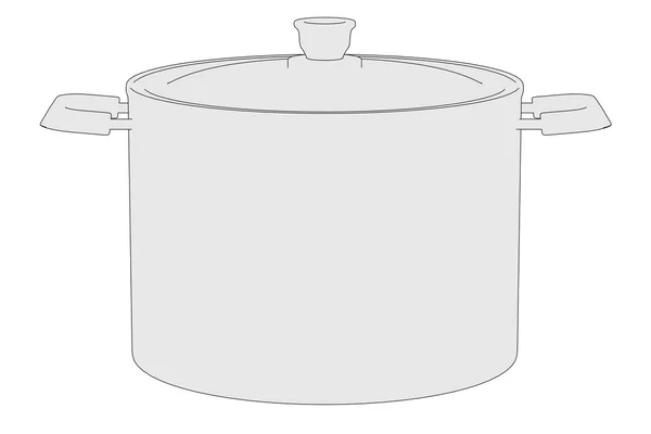 Image de bande dessinée de la casserole — Photo