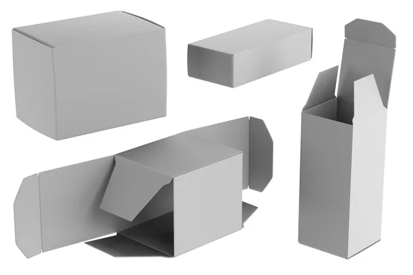 Realistické 3d vykreslení pillboxes — Stock fotografie