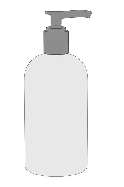 Карикатурное изображение жидкого мыла — стоковое фото
