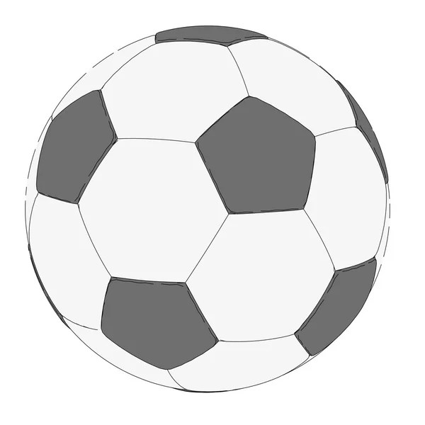 Cartoon image of soccer ball — Stock Photo, Image