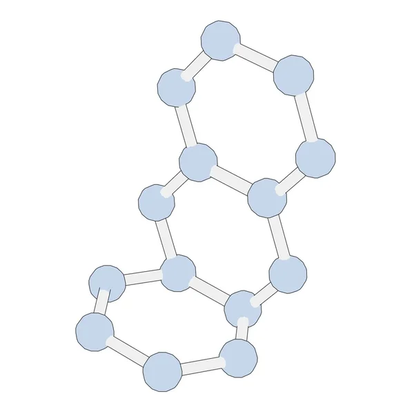 Καρτούν εικόνα της δομής του μορίου — Φωτογραφία Αρχείου