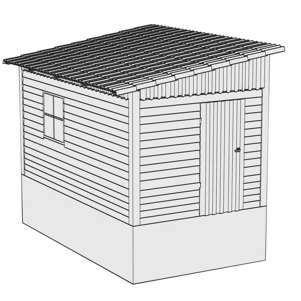 Image de bande dessinée de cabane de jardin — Photo