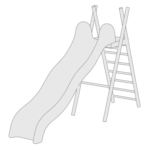 Cartoon image of slide - playground — Stock Photo, Image