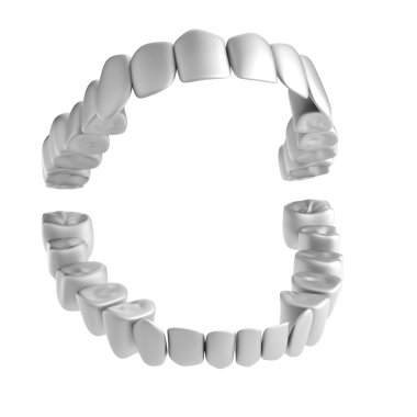 Diş gerçekçi 3d render