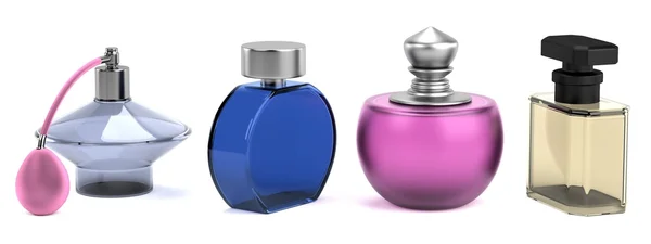 真实的 3d 渲染的 parfumes — 图库照片