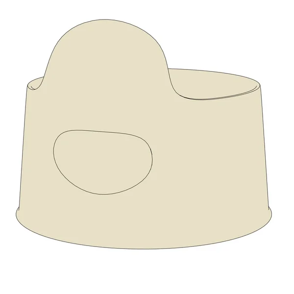 Kreslený obrázek moč hrnec — Stock fotografie